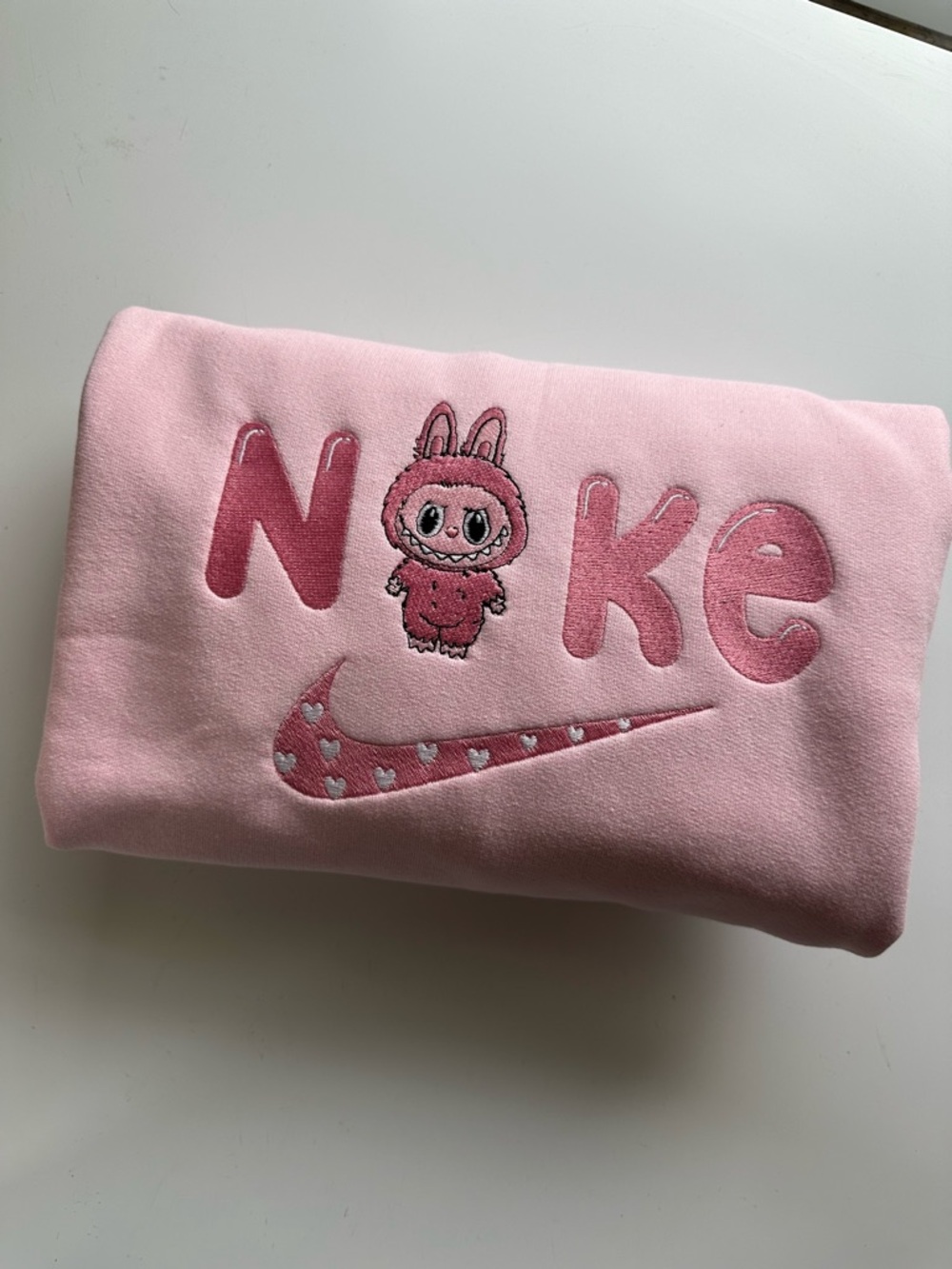 *CUSTOM* Nike Labubu Embroidered Sweatshirt